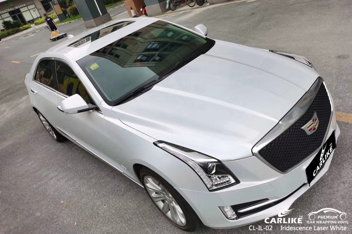 CL-IL-02 iridescence laser white vinyl wrap my car for CADILLAC Idaho United States