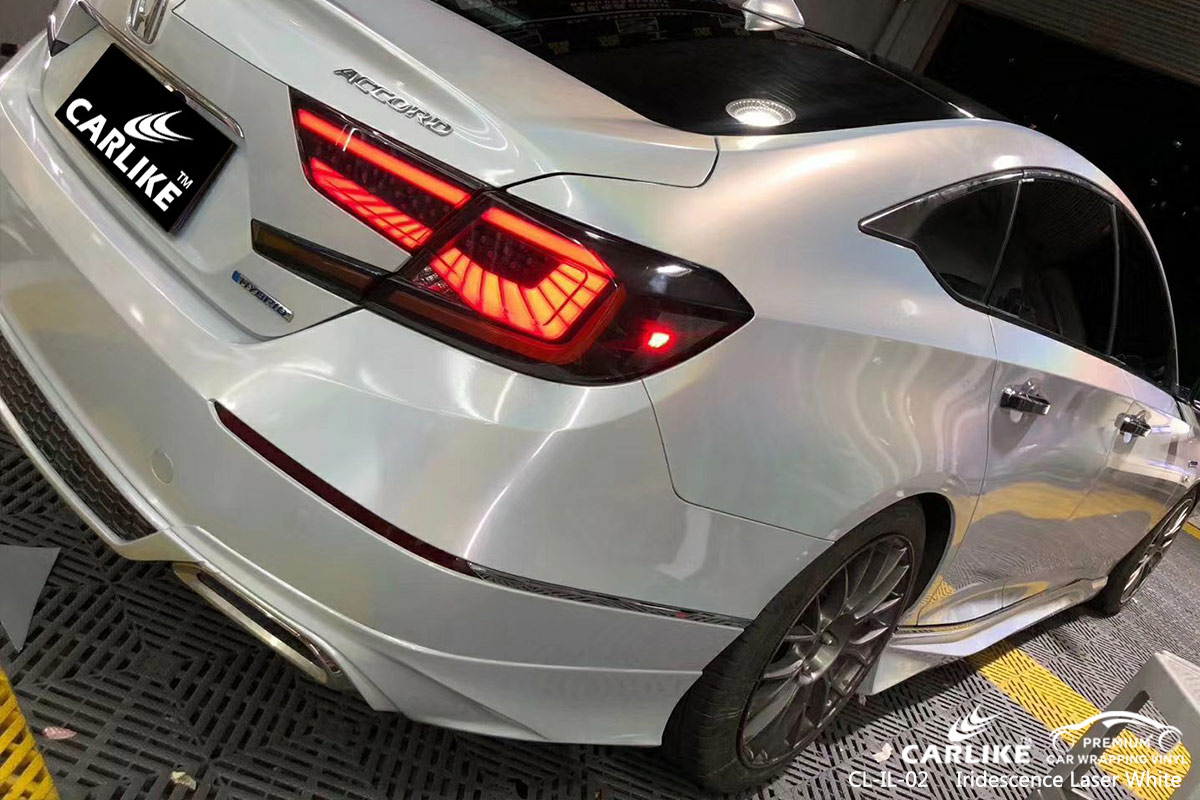 CL-IL-02 iridescence laser white car wrap vinyl matte for HONDA Springfield United States