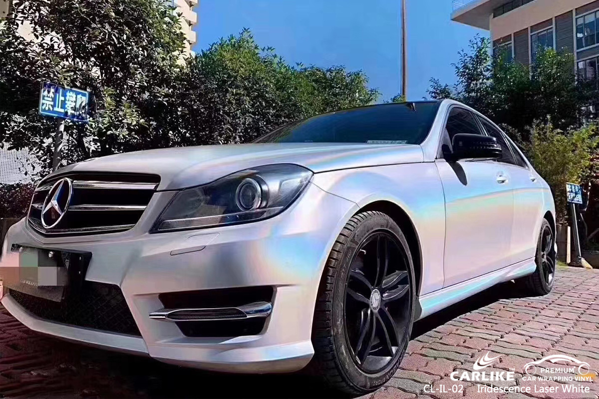 CL-IL-02 iridescence laser white vinyl wrap gloss for MERCEDES-BENZ Isle of Man United Kingdom