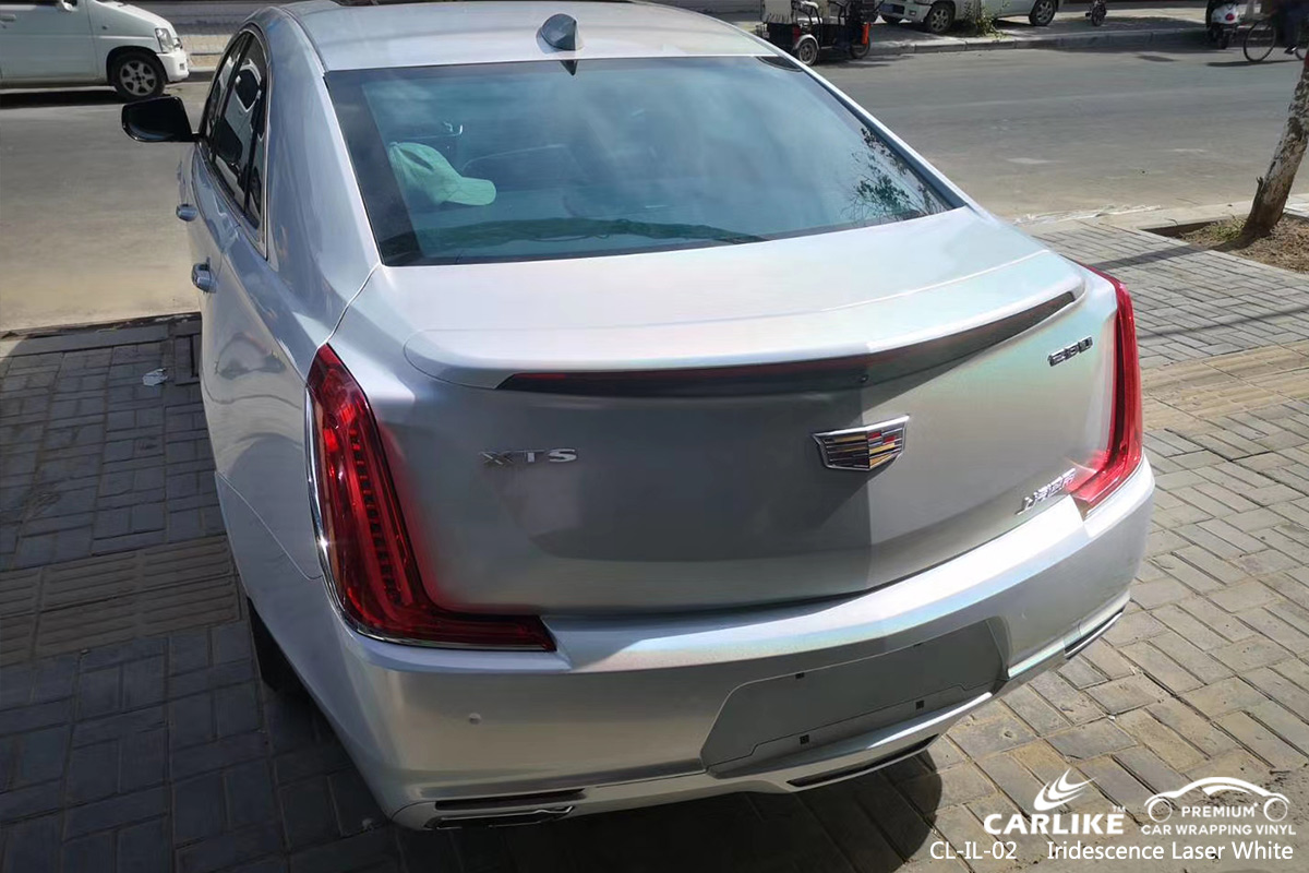 CL-IL-02 iridescence laser white car wrapping foil for CADILLAC Thuringia Germany