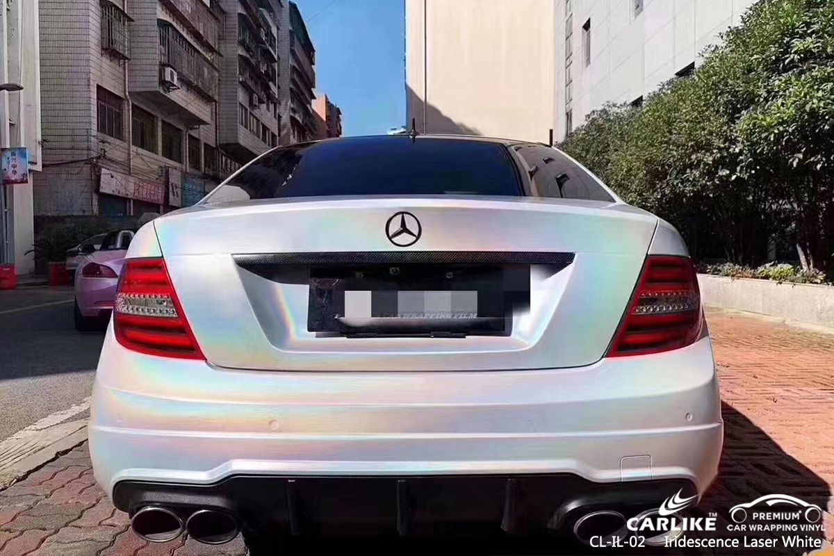 CL-IL-02 iridescence laser white vinyl wrap gloss for MERCEDES-BENZ Isle of Man United Kingdom