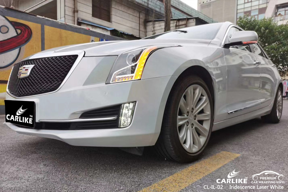 CL-IL-02 iridescence laser white vinyl wrap my car for CADILLAC Idaho United States