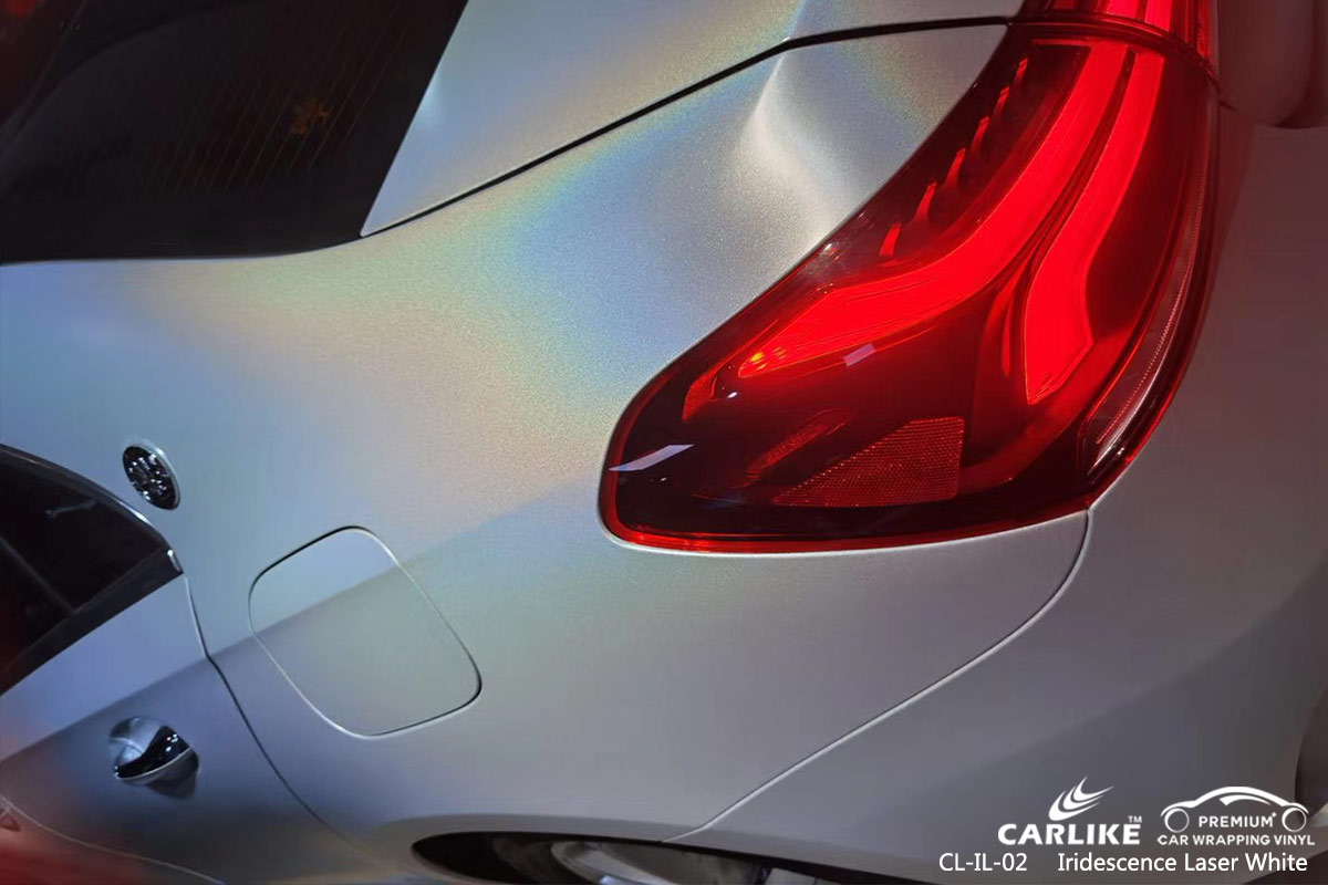 CL-IL-02 iridescence laser white carbon fibre vinyl wrap for bikes for MERCEDES-BENZ Washington D. C. United States