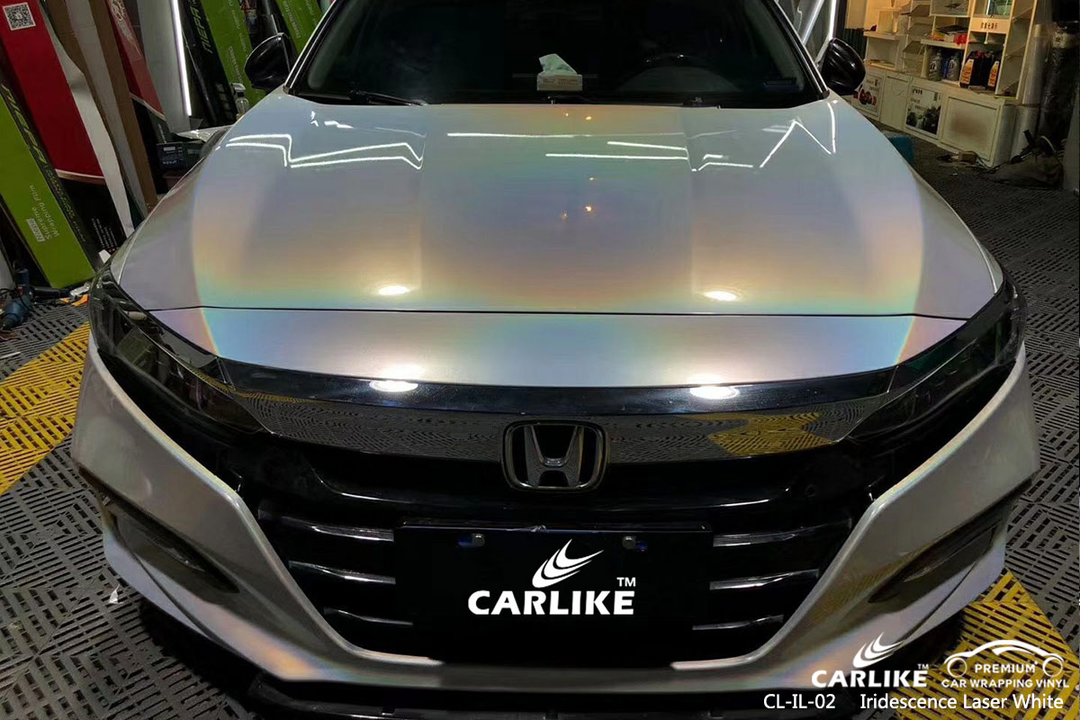 CL-IL-02 iridescence laser white car wrap vinyl matte for HONDA Springfield United States