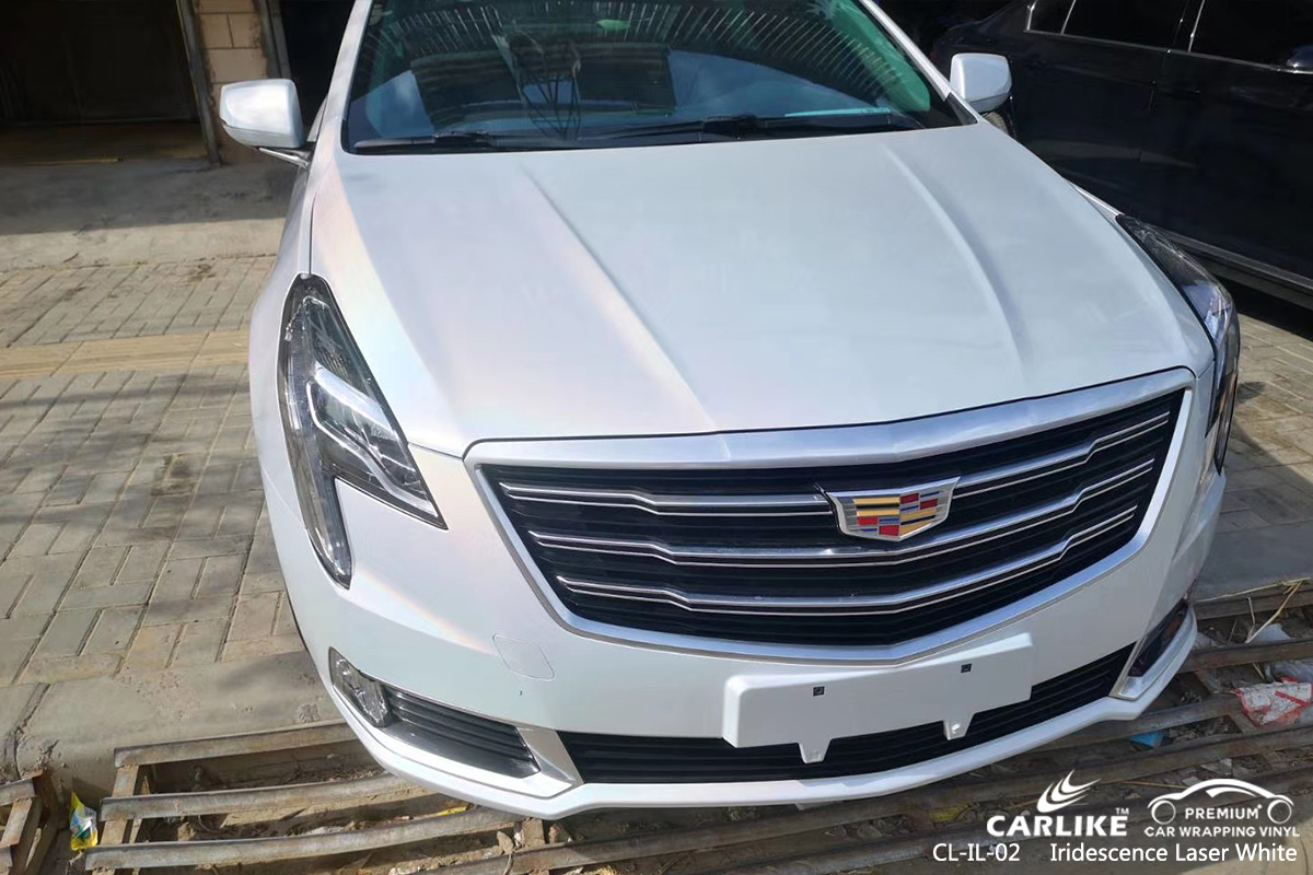 CL-IL-02 iridescence laser white car wrapping foil for CADILLAC Thuringia Germany