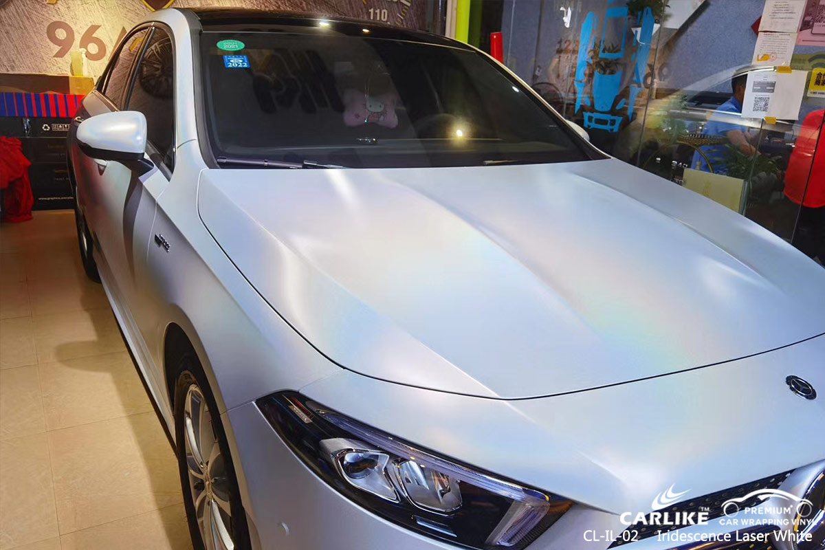 CL-IL-02 iridescence laser white vinyl wrap my car for CADILLAC Idaho United States