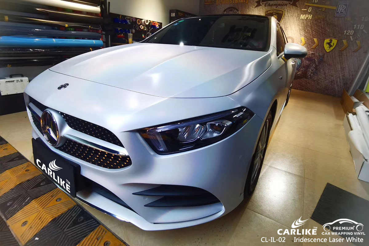 CL-IL-02 iridescence laser white vinyl wrap my car for CADILLAC Idaho United States