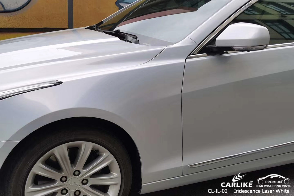 CL-IL-02 iridescence laser white vinyl wrap my car for CADILLAC Idaho United States