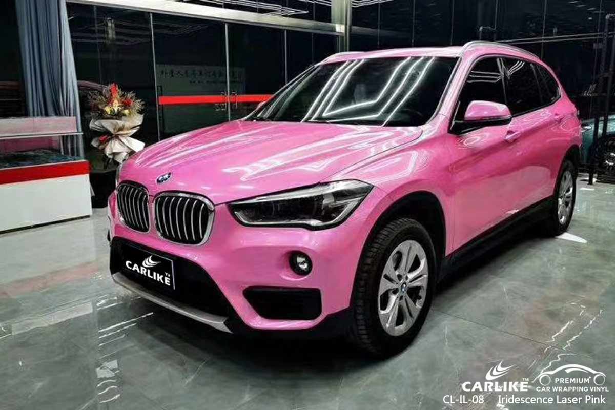 CL-IL-08 iridescence laser pink body wrap car supplier for BMW Tallahassee United States