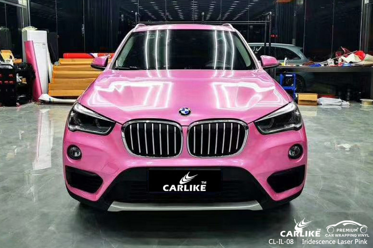 CL-IL-08 iridescence laser pink body wrap car supplier for BMW Tallahassee United States