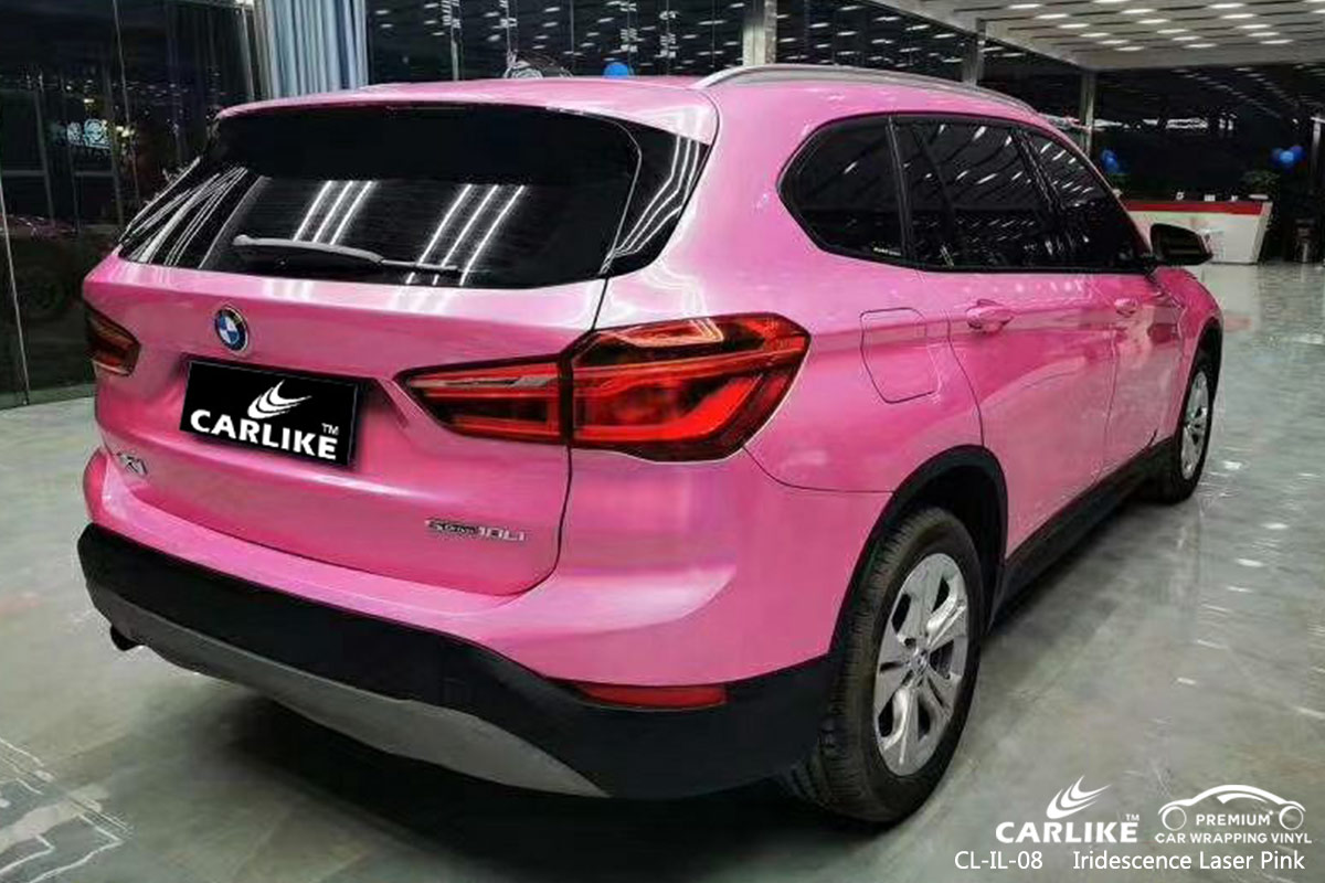 CL-IL-08 iridescence laser pink body wrap car supplier for BMW Tallahassee United States
