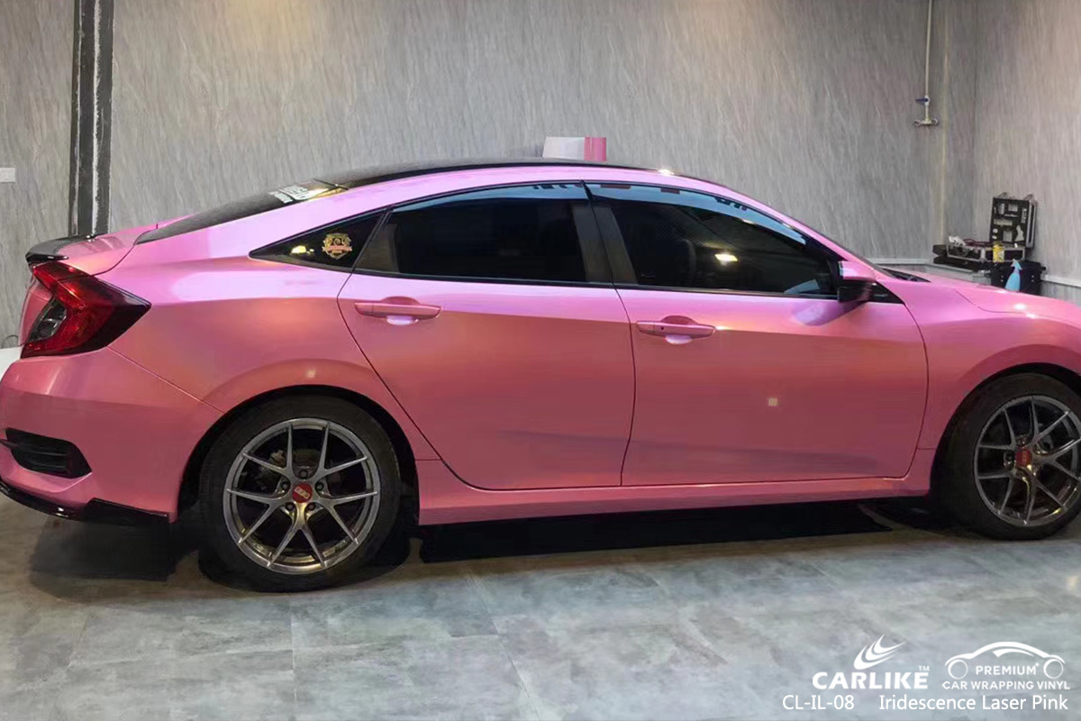 CL-IL-08 iridescence laser pink vinyl wrap my car for HONDA Erzincan Turkey