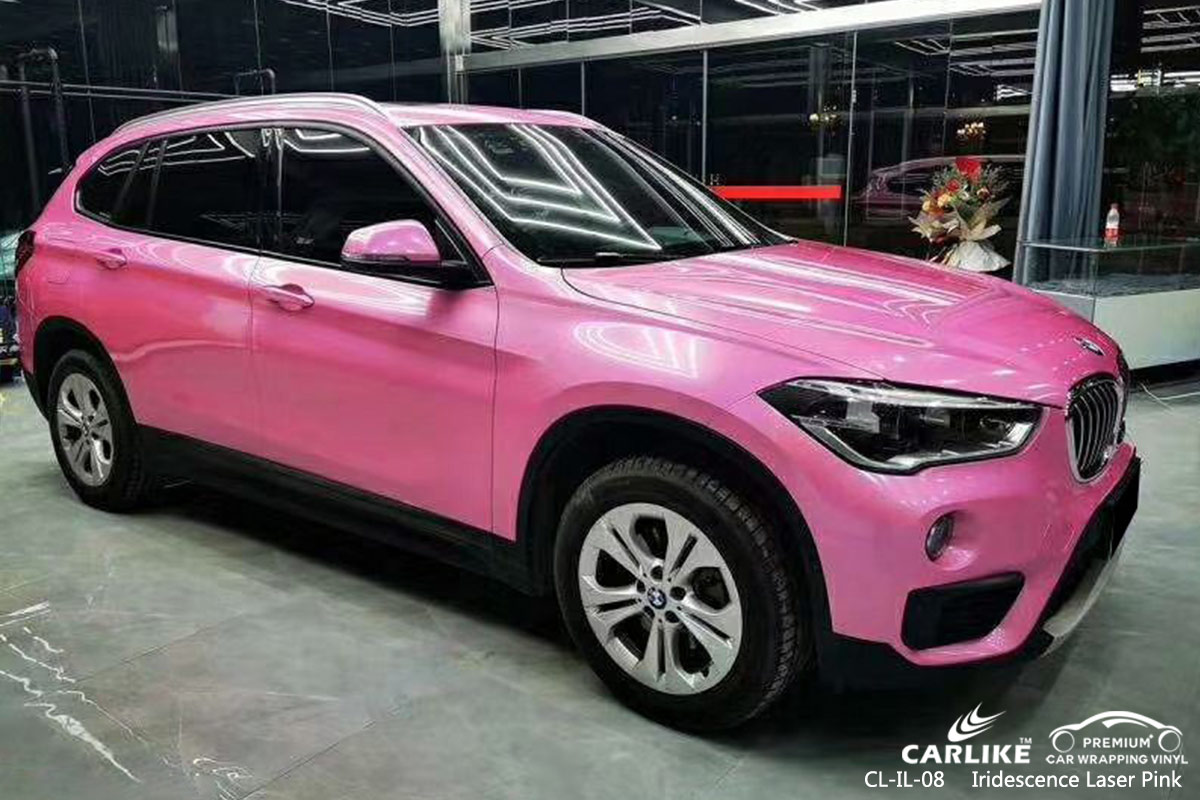 CL-IL-08 iridescence laser pink body wrap car supplier for BMW Tallahassee United States