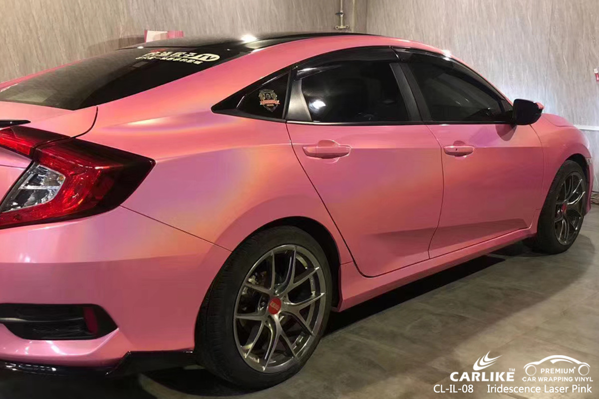 CL-IL-08 iridescence laser pink vinyl wrap my car for HONDA Erzincan Turkey