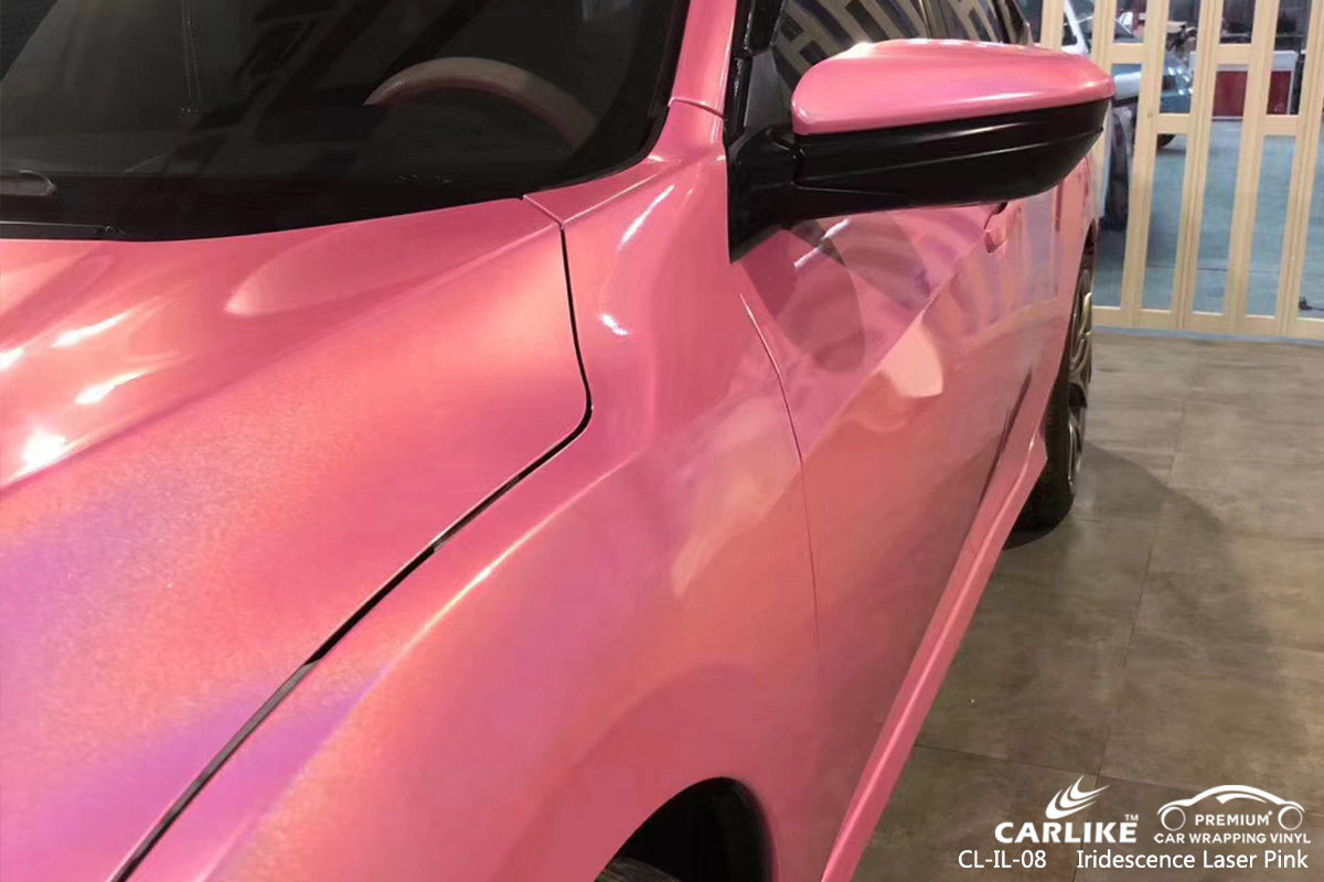 CL-IL-08 iridescence laser pink vinyl wrap my car for HONDA Erzincan Turkey