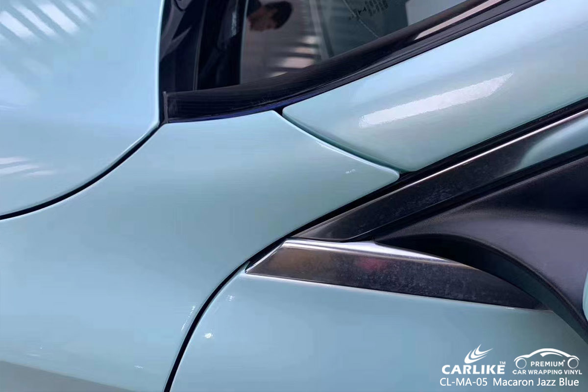 CL-MA-05 macaron jazz blue high gloss vinyl wrap for MERCEDES-BENZ Georgia United States