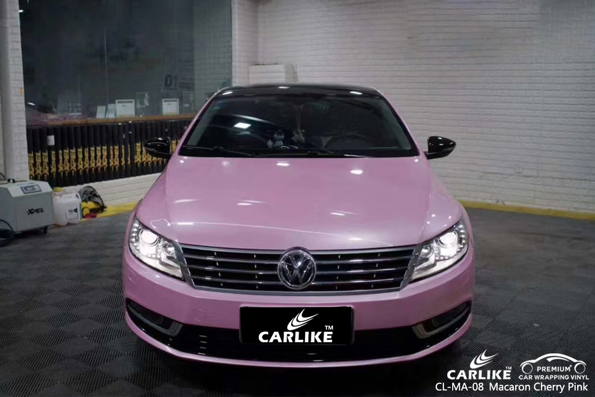 CL-MA-08 macaron cherry pink high gloss vinyl wrap for VOLKSWAGEN Sabah Malaysia