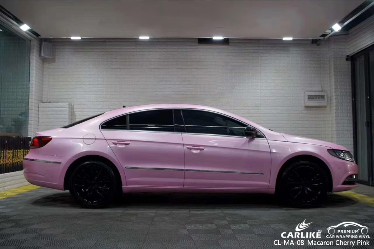 CL-MA-08 macaron cherry pink high gloss vinyl wrap for VOLKSWAGEN Sabah Malaysia