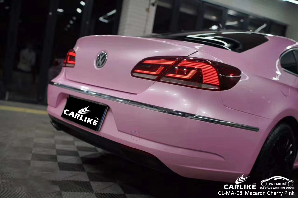 CL-MA-08 macaron cherry pink high gloss vinyl wrap for VOLKSWAGEN Sabah Malaysia