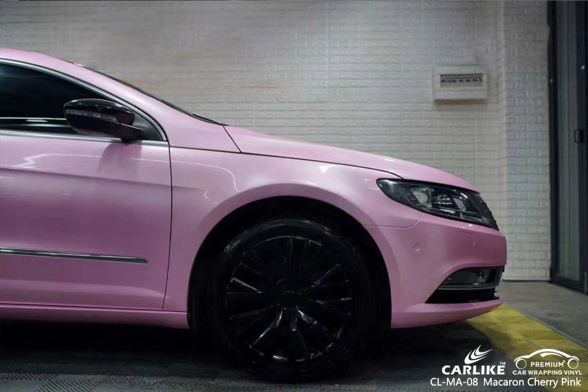 CL-MA-08 macaron cherry pink high gloss vinyl wrap for VOLKSWAGEN Sabah Malaysia