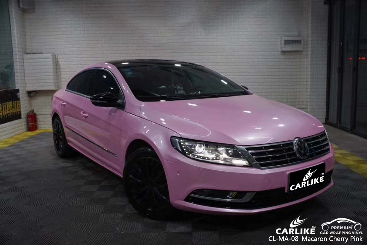 CL-MA-08 macaron cherry pink high gloss vinyl wrap for VOLKSWAGEN Sabah Malaysia