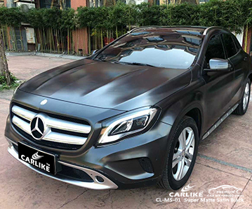 MERCEDES-BENZ Flevoland Hollanda için CL-MS-01 süper mat saten siyah tpu ppf filmi