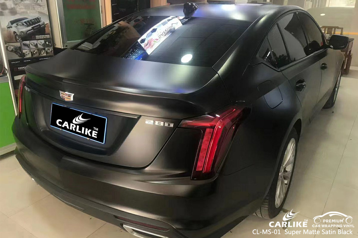 CL-MS-01 super matte satin black vinyl material suppliers for CADILLAC Delta Nigeria