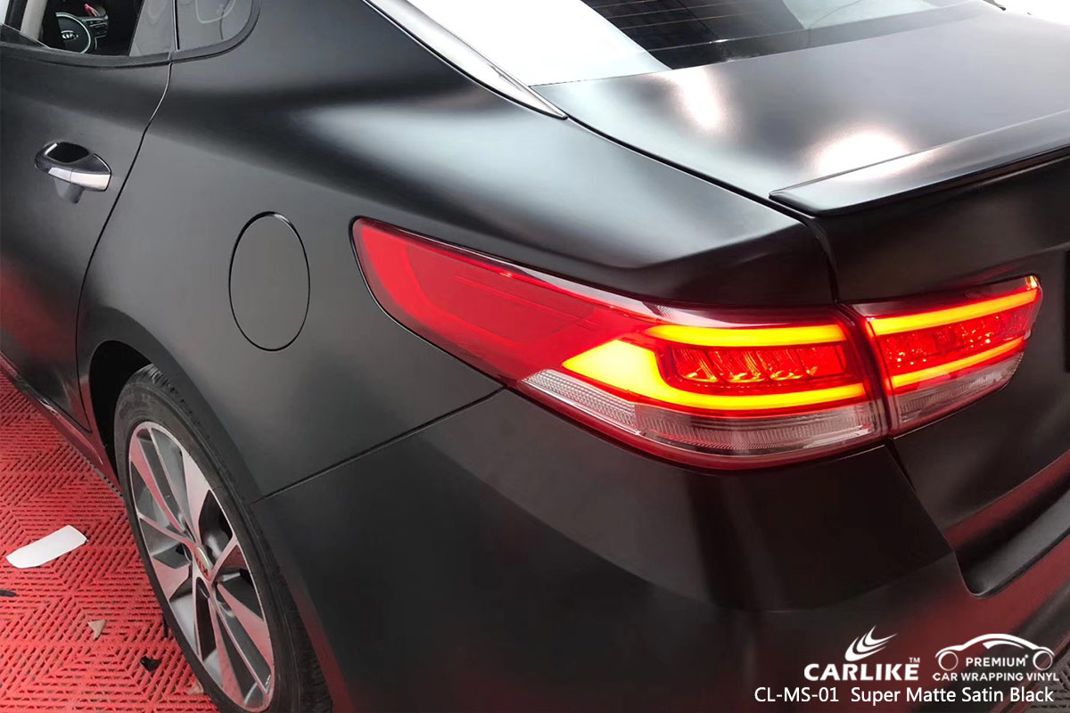 CL-MS-01 super matte satin black wrap vinyl for KIA Sao Paulo Brazil
