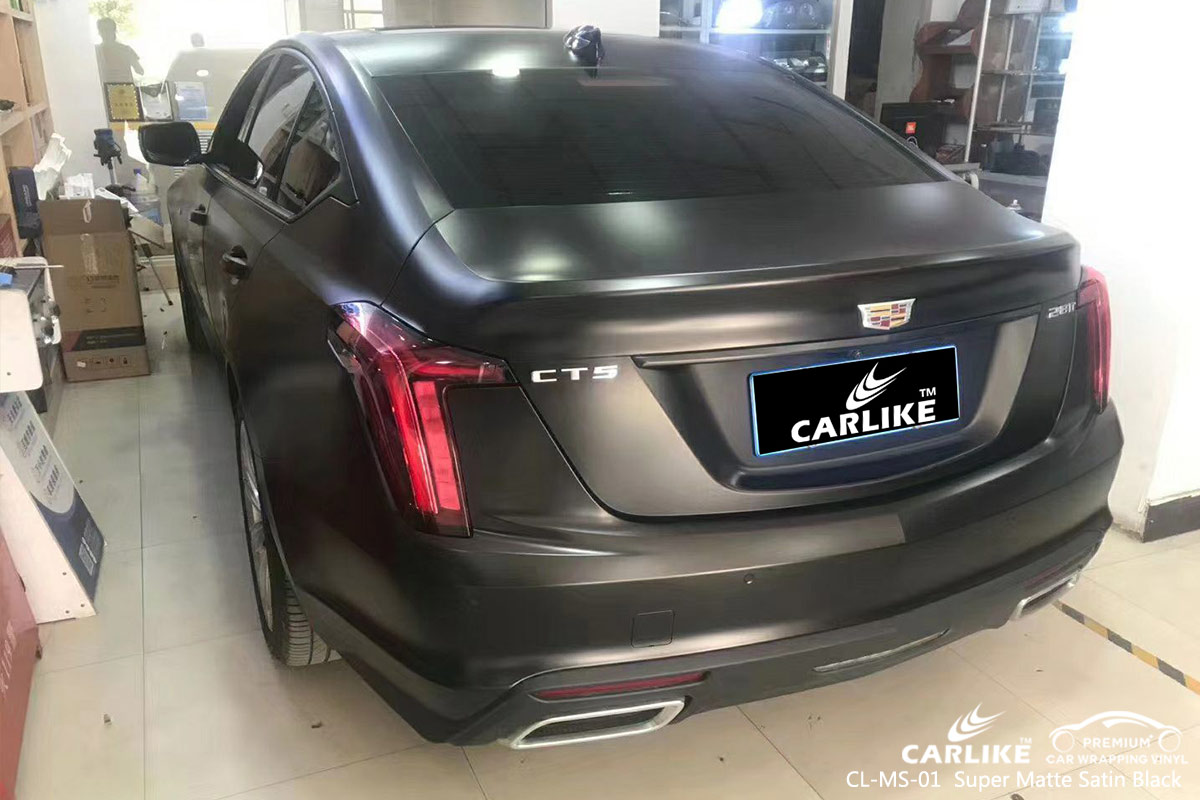 CL-MS-01 super matte satin black vinyl material suppliers for CADILLAC Delta Nigeria
