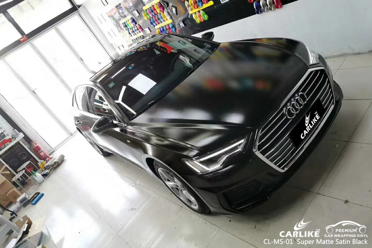 CL-MS-01 super matte satin black car wrapping for AUDI Labuan Federal Territory Malaysia