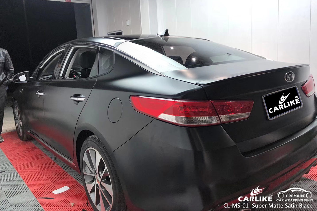 CL-MS-01 super matte satin black wrap vinyl for KIA Sao Paulo Brazil