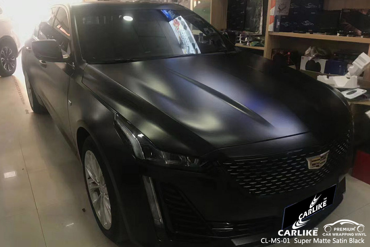 CL-MS-01 super matte satin black vinyl material suppliers for CADILLAC Delta Nigeria