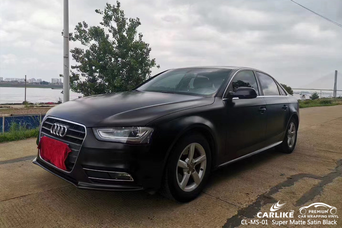 CL-MS-01 super matte satin black car wrap film for AUDI Wisconsin United States