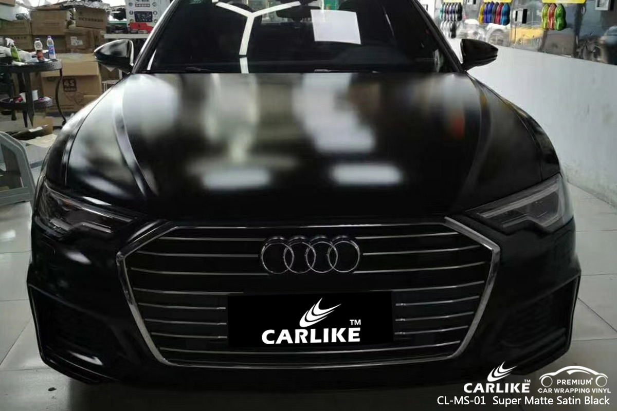 CL-MS-01 super matte satin black car wrapping for AUDI Labuan Federal Territory Malaysia