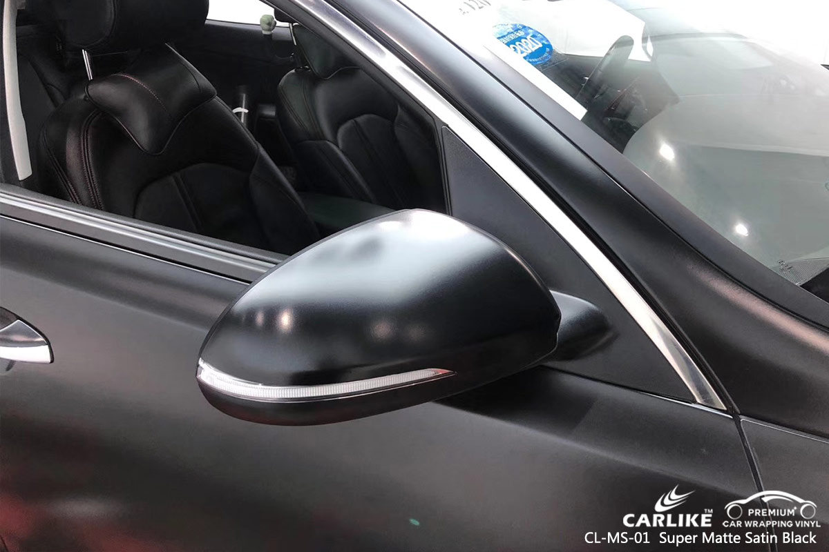 CL-MS-01 super matte satin black wrap vinyl for KIA Sao Paulo Brazil