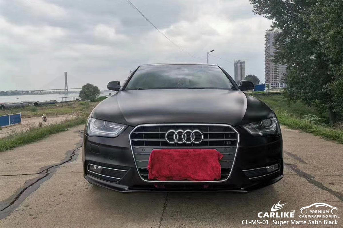 CL-MS-01 super matte satin black car wrap film for AUDI Wisconsin United States