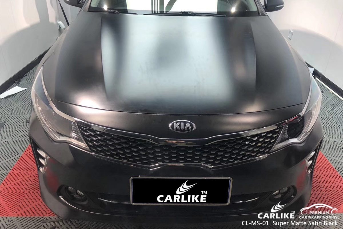 CL-MS-01 super matte satin black wrap vinyl for KIA Sao Paulo Brazil