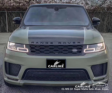 RANGE ROVER Primorsky Krai Rusya için arabalar için CL-MS-10 süper mat saten haki yeşil otobike koruyucu vinil
