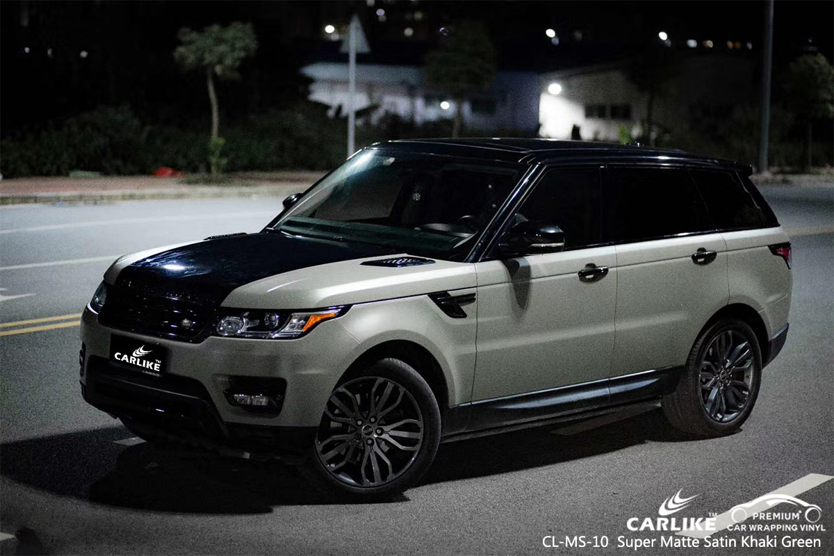 CL-MS-10 super matte satin khaki green wrap car black matt for RANGE ROVER Nebraska United States