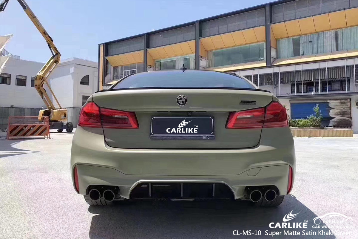 CL-MS-10 super matte satin khaki green car wrap vinyl matte for BMW Oregon United States