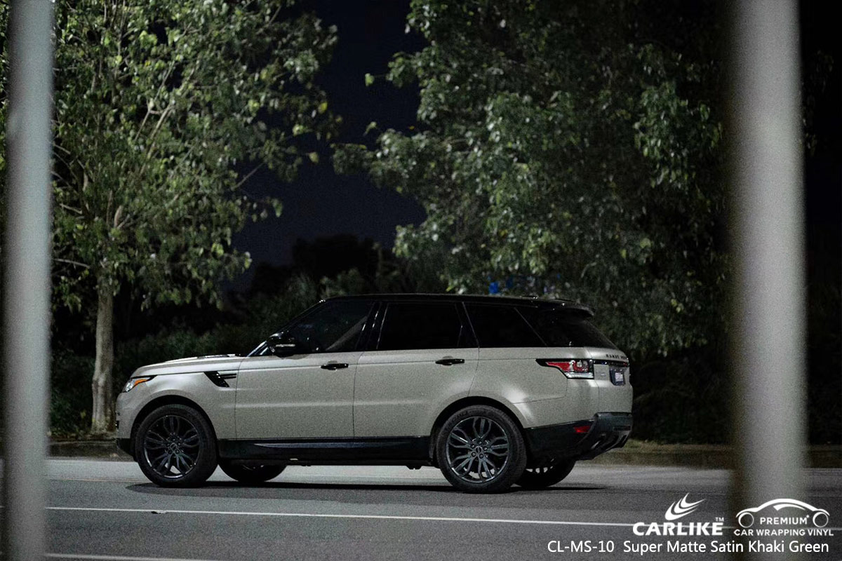 CL-MS-10 super matte satin khaki green wrap car black matt for RANGE ROVER Nebraska United States