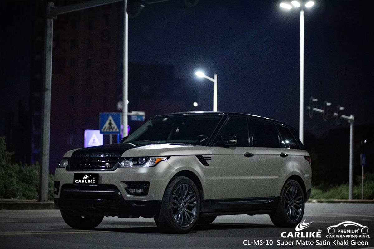 CL-MS-10 super matte satin khaki green wrap car black matt for RANGE ROVER Nebraska United States