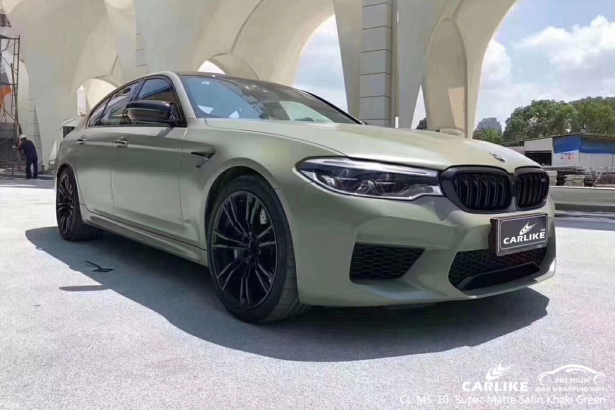 CL-MS-10 super matte satin khaki green car wrap vinyl matte for BMW Oregon United States