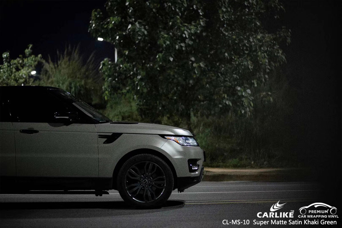 CL-MS-10 super matte satin khaki green wrap car black matt for RANGE ROVER Nebraska United States