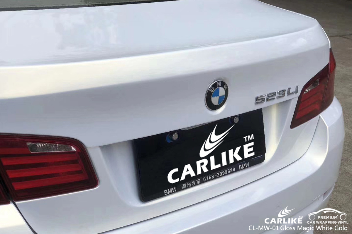 CL-MW-01 gloss magic white to gold protective vinyl for cars for BMW Sirnak Turkey