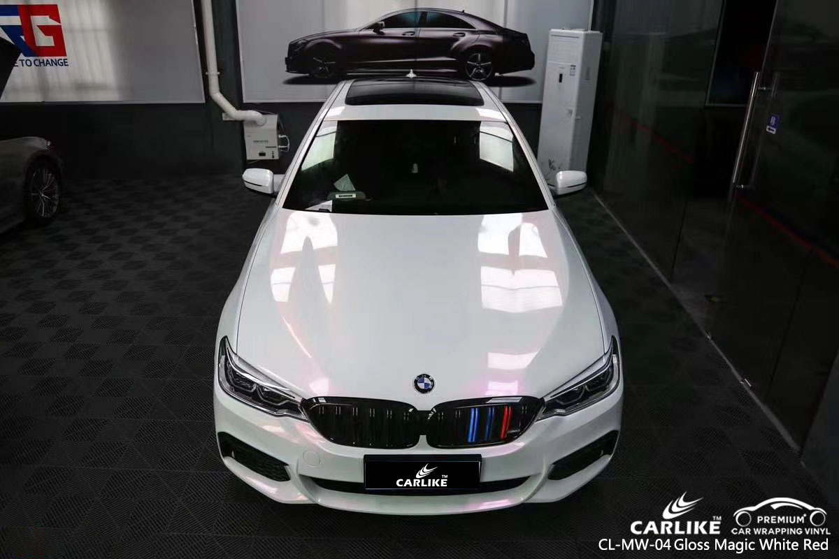 CL-MW-04 gloss magic white to red ppf film for BMW Lower Saxony Germany