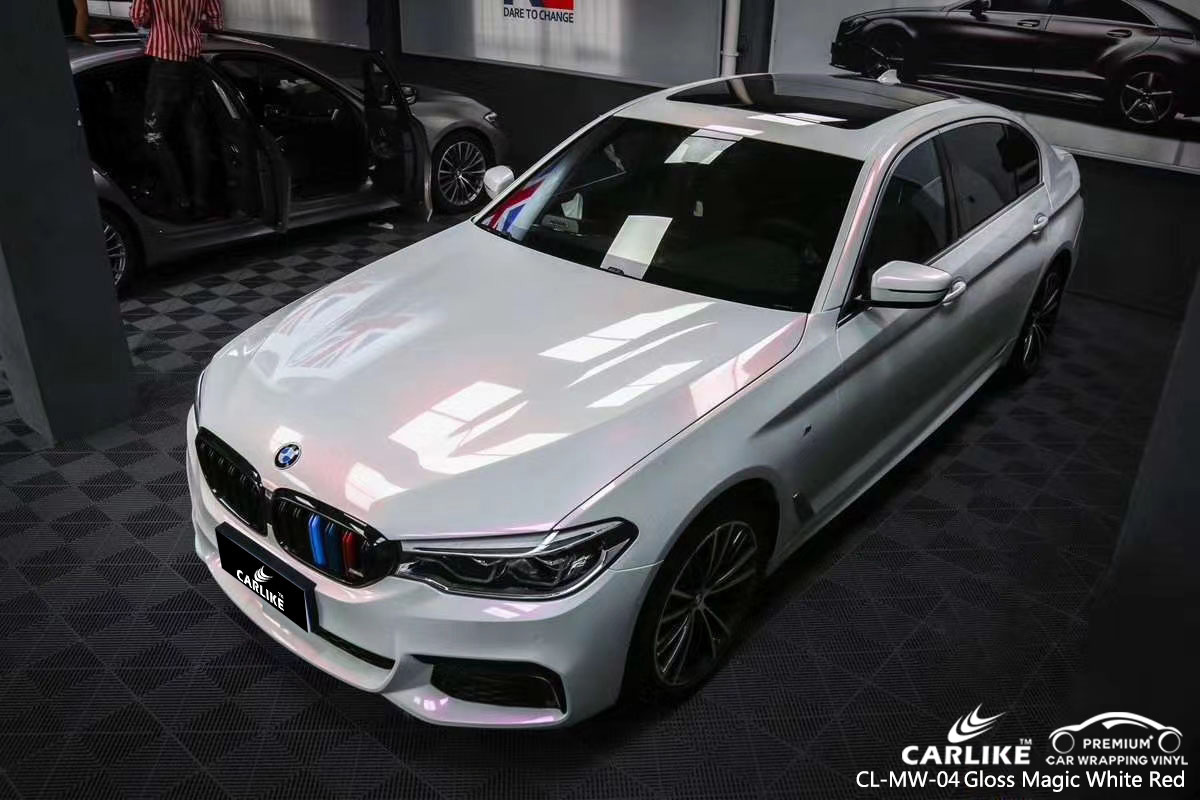 CL-MW-04 gloss magic white to red ppf film for BMW Lower Saxony Germany