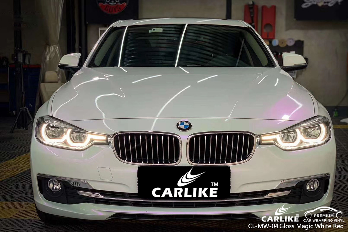 CL-MW-04 gloss magic white to red ppf film for BMW Lower Saxony Germany