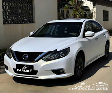 CL-MW-05 matte magic white to gold ppf film for NISSAN