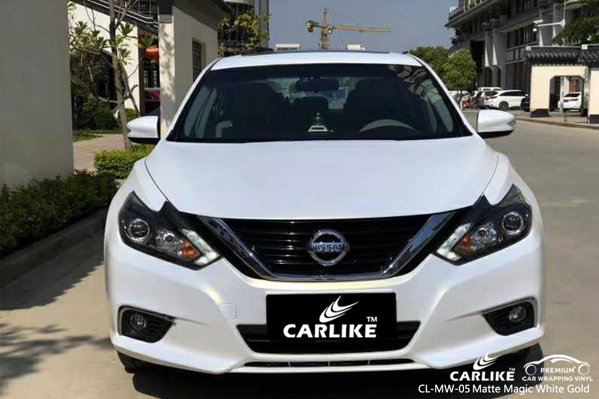 CL-MW-05 matte magic white to gold ppf film for NISSAN Overijssel Netherlands